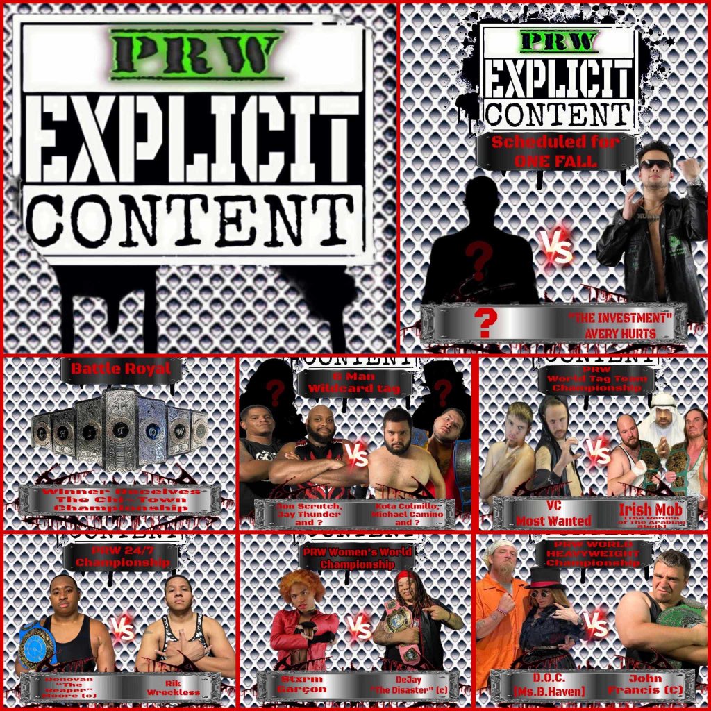 Project Revolution Wrestling tweet media