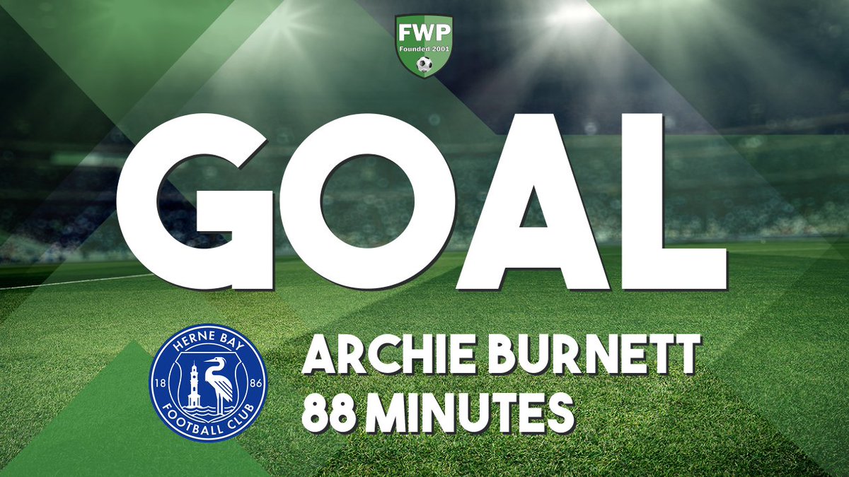 GOAL: HERNE BAY 2-3 Chichester City - Archie Burnett (88') #IsthmianLeague