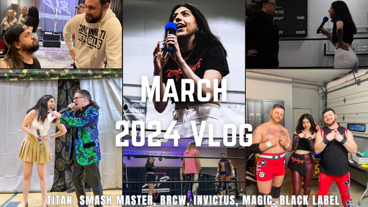 Go check out my new March 2024 Vlog! Come with me as I work Titan, Smash Master, BRCW, Invictus, Magic, and Black Label! There is so much going on in this vlog that you really should check out 😂 youtu.be/N_i7STSS9vo?si…