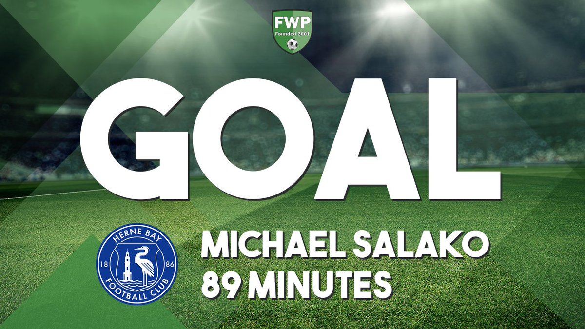 GOAL: HERNE BAY 3-3 Chichester City - Michael Salako (89') #IsthmianLeague