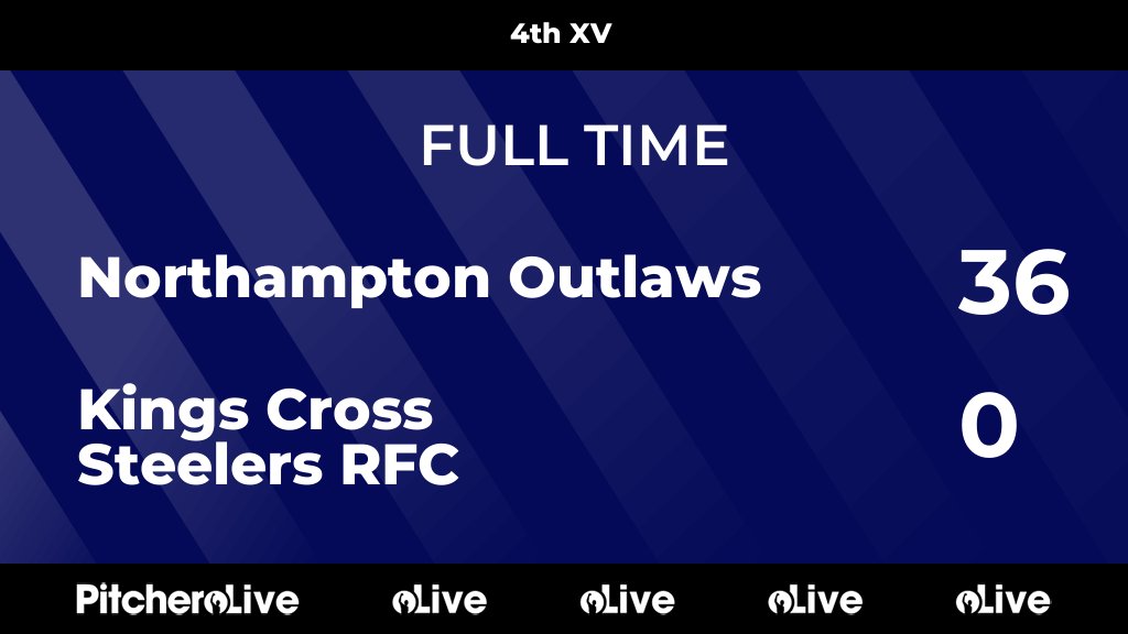 FULL TIME: Northampton Outlaws 36 - 0 Kings Cross Steelers RFC #NORKIN #Pitchero pitchero.com/clubs/kingscro…