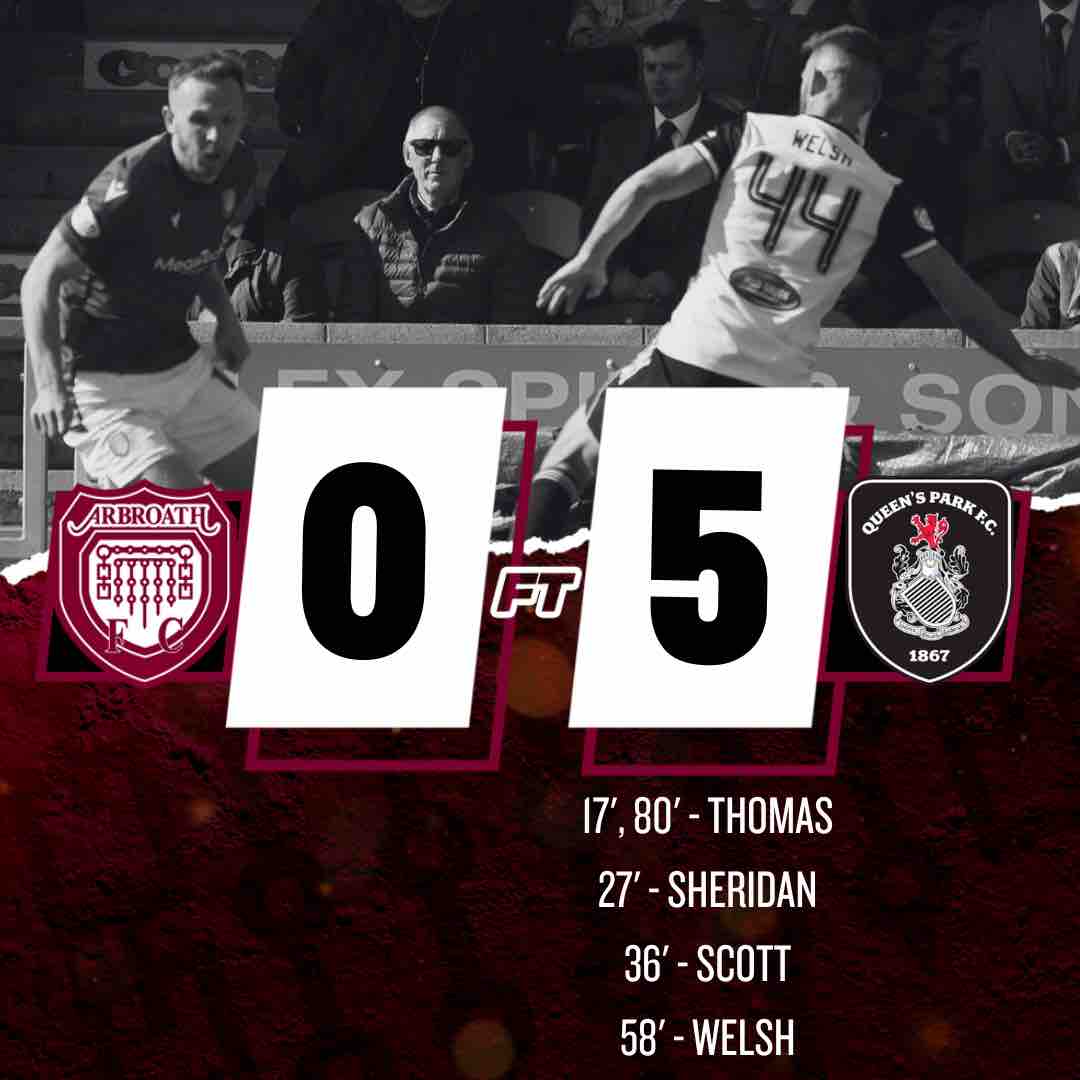 𝐅𝐔𝐋𝐋 𝐓𝐈𝐌𝐄 Defeat at home. #ArbroathFCLive #MonTheLichties