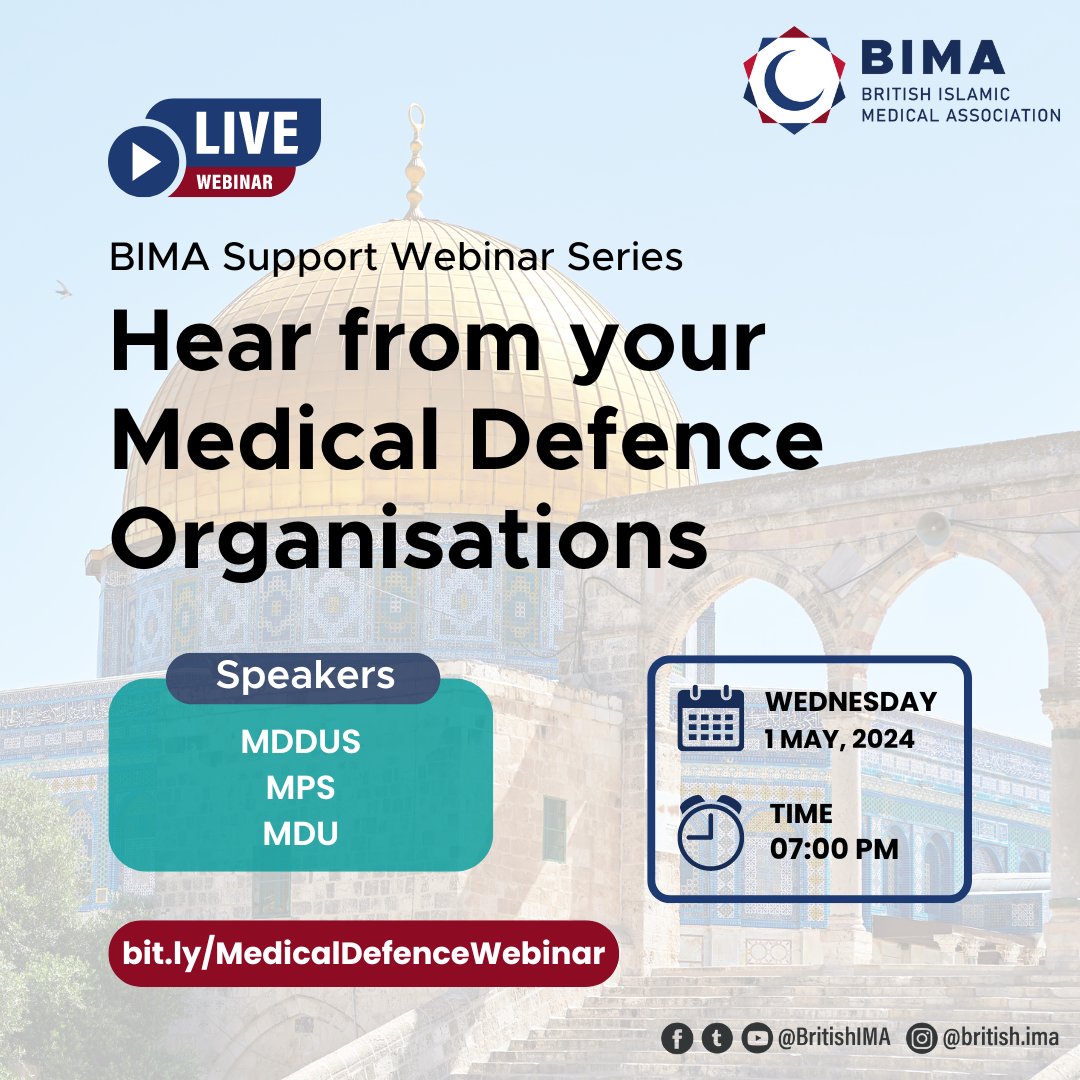 Join BIMA's webinar featuring the UK's leading Medical Defence Organisations: MDDUS, MPU, and MPS. Discover how these organisations can provide legal representation, medico-legal advice, indemnity insurance, and other support to HCPs. Register now! eu1.hubs.ly/H08Rz7s0