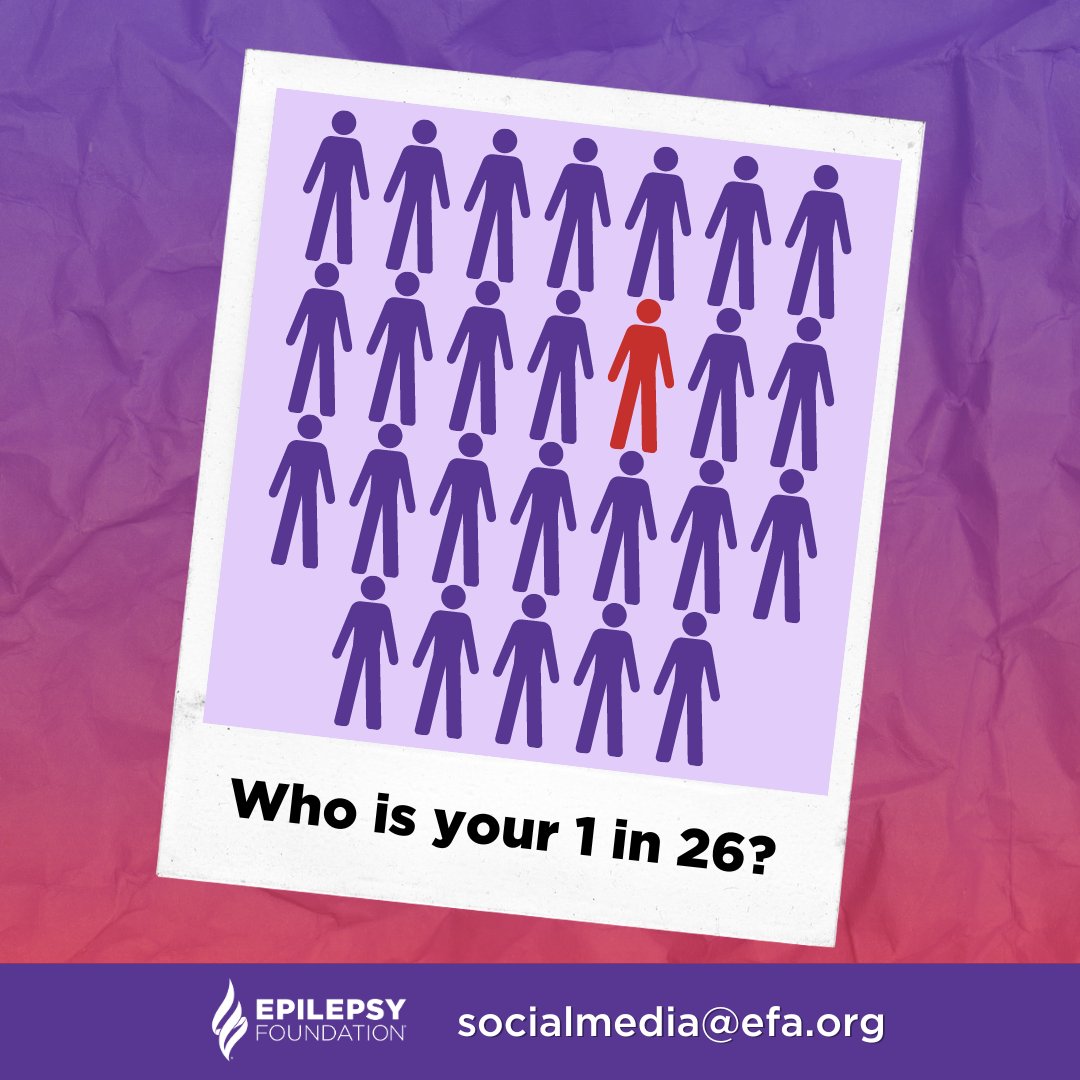 Who is your 1 in 26? We want to know! Whether it's a loved one, a friend, or yourself, email us at socialmedia@efa.org with a photo and a few words highlighting your 1 in 26 for a chance to be featured on our social media channels.