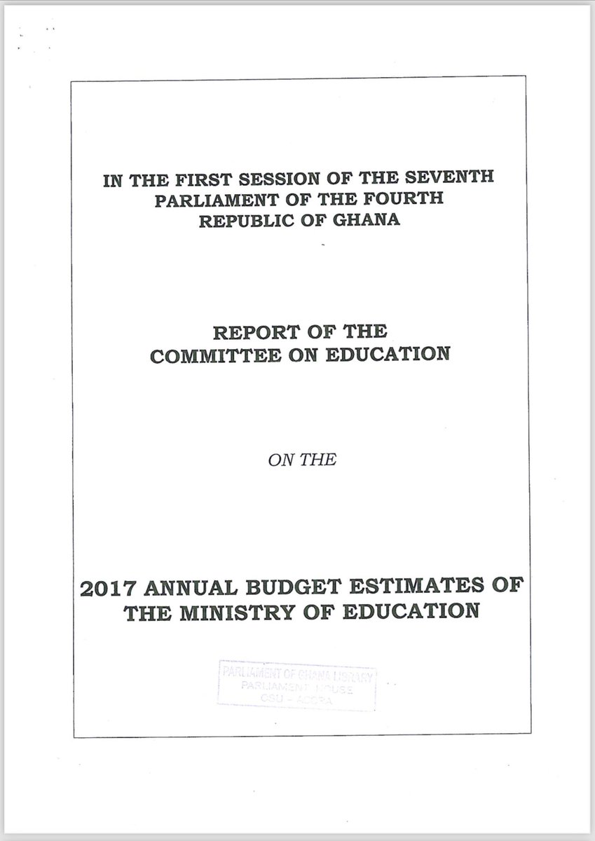 This 2017 Parliamentary Education Committee Report approved by both sides of the House totally exposes malicious fabrications by dishonest NPP propagandists claiming Prof. Naana Jane Opoku-Agyemang left behind Capitation Grant arrears from 2014. From this parliamentary report,…