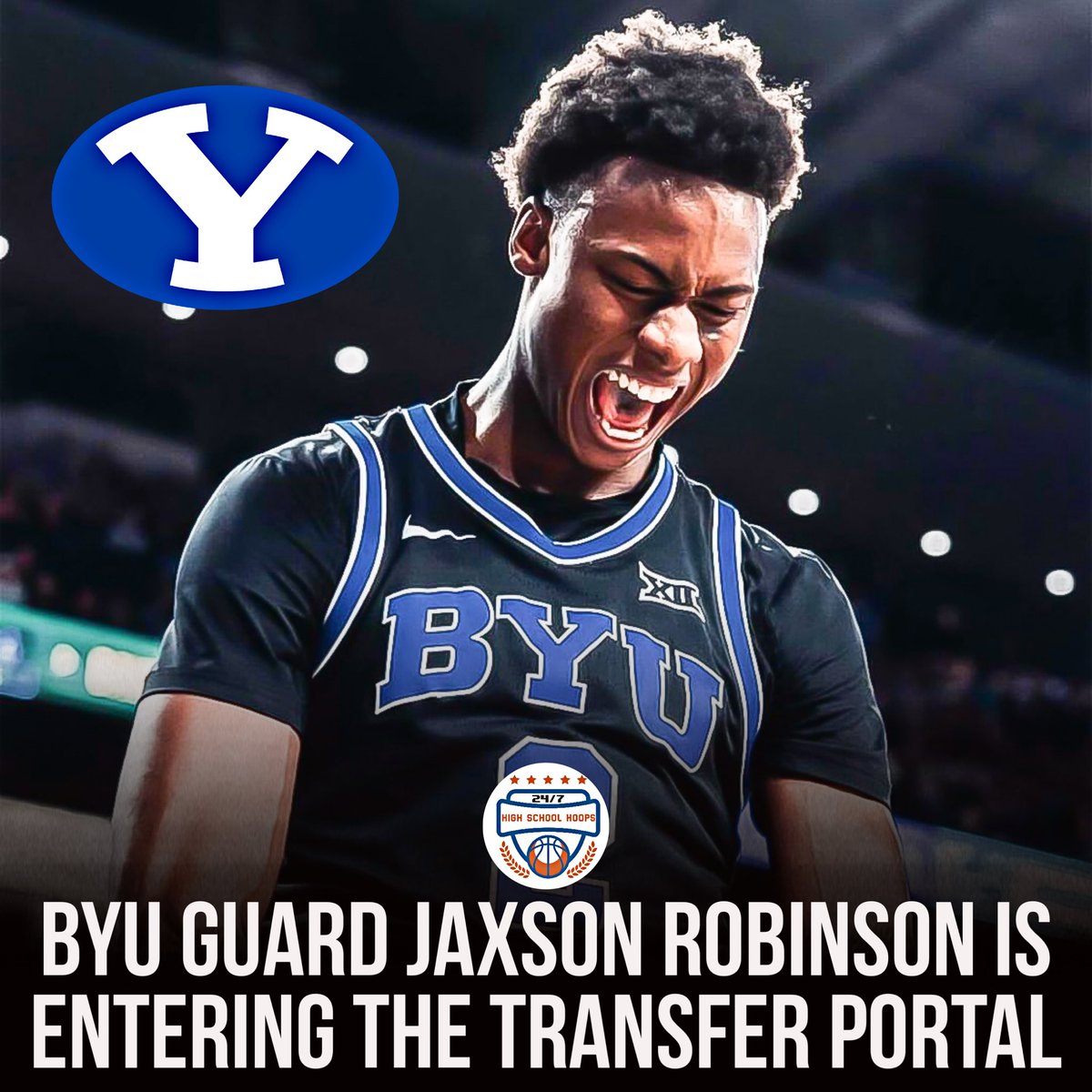 NEWS: BYU guard Jaxson Robinson is entering the transfer portal, per @jeffborzello and @DraftExpress. Robinson began his career playing one season at Texas A&M before playing one at Arkansas and then two at BYU. He was the Big 12 6MOY this season. He averaged 14.2PPG, 2.5RPG…