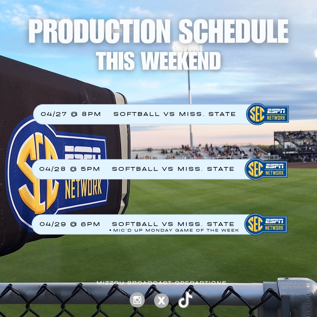 We've got a jam packed Softball Weened on SEC Network! The action starts tonight at 8 CT/9 ET, with Amanda Scarborough and Matt Schumacher on the call.
