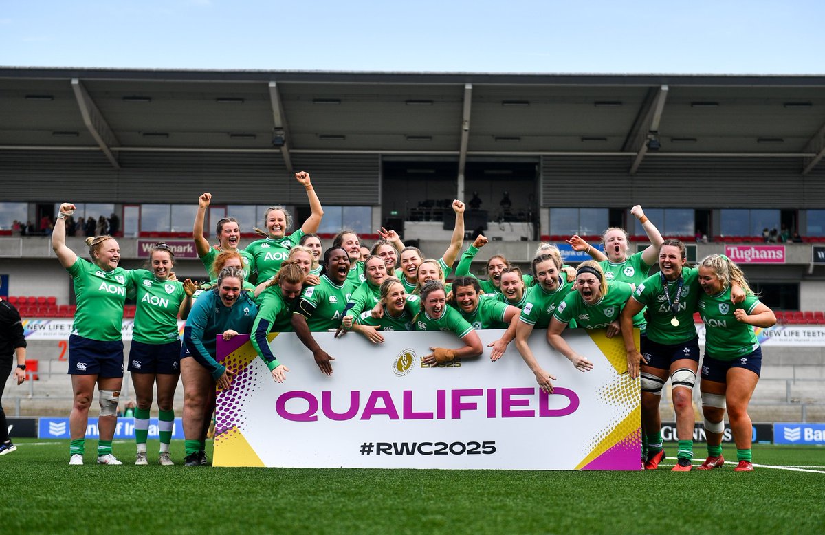 #RWC2025 bound!!!!

Congrats to all in @IrishRugby for today's win in Belfast that ensures qualification for next year's World Cup

England awaits next August...

#FromTheGroundUp