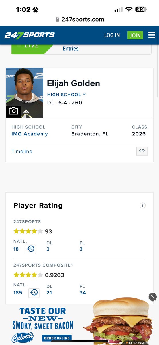 πππ-πππ₯ππππππππ πElijah Golden (@backfield_e) on Twitter photo Blessed to be a 4star on @247sports <a href="/TomLoy247/">Tom Loy</a> @Anrew_Ivins <a href="/BrianDohn247/">BrianDohn247</a> <a href="/247recruiting/">247Sports Recruiting</a> Thank you!! #AGTG Blessed to be a 4star on @247sports <a href="/TomLoy247/">Tom Loy</a> @Anrew_Ivins <a href="/BrianDohn247/">BrianDohn247</a> <a href="/247recruiting/">247Sports Recruiting</a> Thank you!! #AGTG