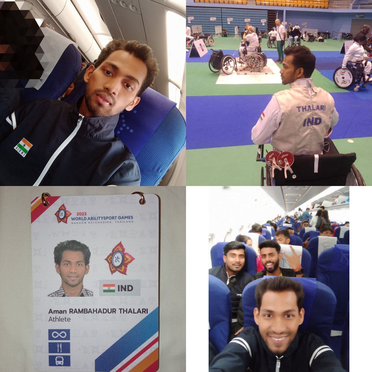 AmanThalari's tweet photo. Finally, my dream has come true, and I am representing my country. It is a proud moment for me and my family. Due to my hard work, I have had the opportunity to participate in the Wheelchair Fencing Games at World Ability Sports Games competition in Thailand. https://t.co/jl4DEgVjce