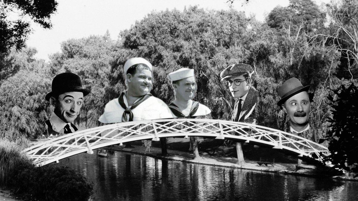 The graceful arch bridge that once spanned the narrow lake in Hollenbeck Park has appeared in numerous silent films #StanLaurel #OliverHardy #HaroldLloyd #BenTurpin #LarrySemon - read more wp.me/p11nfB-5TO