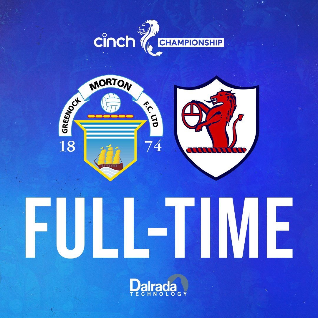 FULL-TIME: Greenock Morton 0-0 Raith Rovers Our final home game of the season ends with a draw, thank you for your backing today!