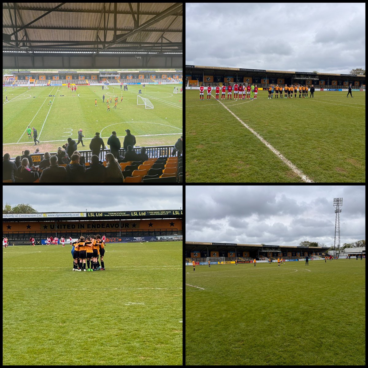 A brilliant day with stadium games vs @ArsenalAcademy @cufcacademy1 #coaching #stadium #announcer bonus the first team stayed up also @CambridgeUtdFC @EFL