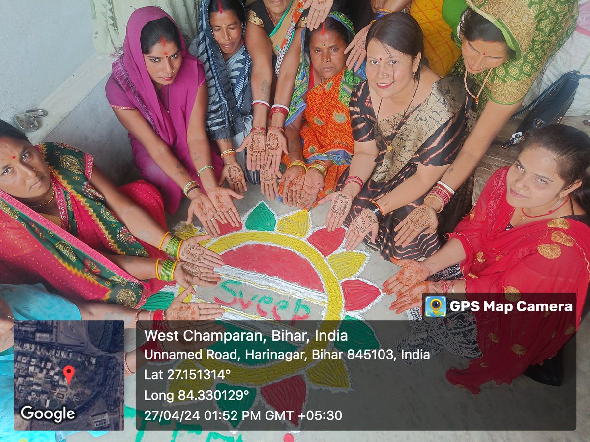 brlps_bettiah's tweet photo. Jeevika didis of Ujjawal CLF Ramnagar have  dedicated themselves for voters education and empowerment for the forthcoming Lok Sabha Election 2024. Their efforts are shaping a more informed and engaged electorate.
#LokSabhaElections2024 #VoterAwareness #Vote4INDIA
#CEOBIHAR https://t.co/DNVU0GJtCe