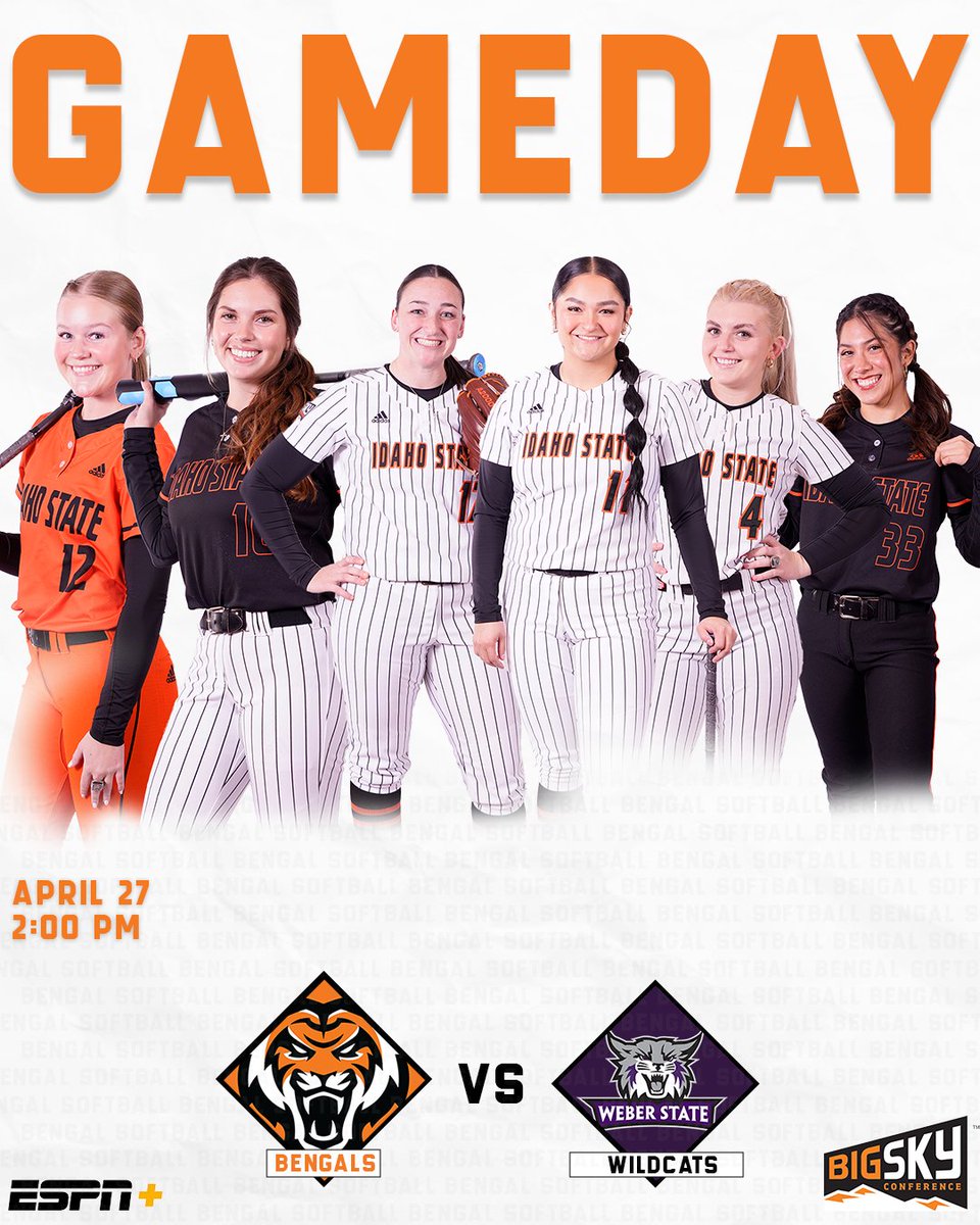 IdahoStateSB's tweet photo. It's Senior Day!
Come out to Miller Ranch at 2:00 PM today as we take on the Wildcats, A celebration of our seniors will take place at the conclusion of today's games
#RoarBengalsRoar // #ISUSB🥎 https://t.co/eTiL2mBgqu