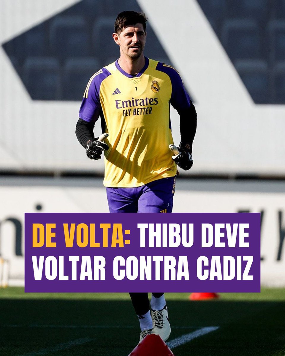 💪🏽 Thibu deve voltar contra o Cadiz, faltando 5 rodadas para o fim do Espanhol O jogador está afastado do time desde agosto de 2023, devido a uma lesão no ligamento cruzado do joelho esquerdo.