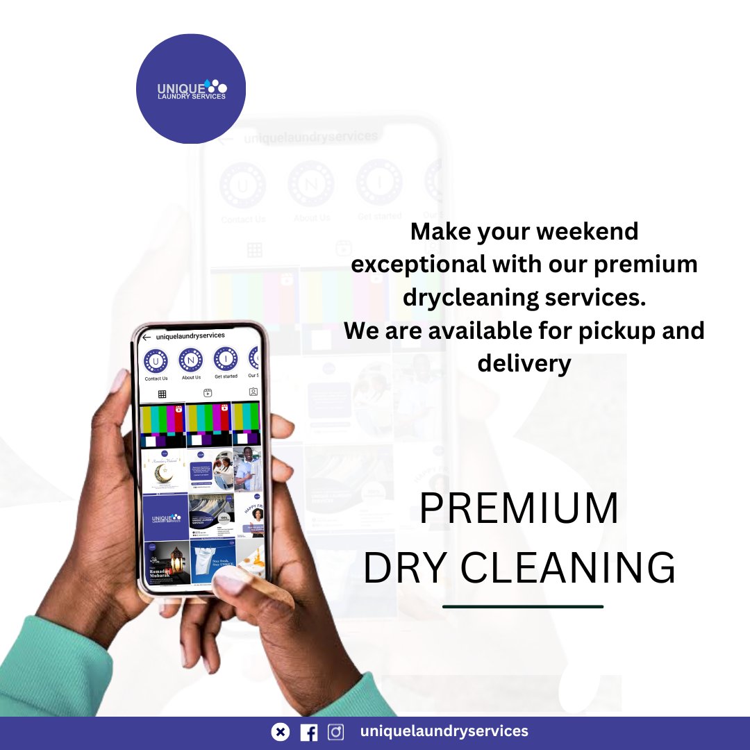 Enjoy excellent laundry and drycleaning services from us this weekend.
We are available for pick up and delivery.

Send us a DM today, let's get started.

#happyweekend
#uniquelaundryservices