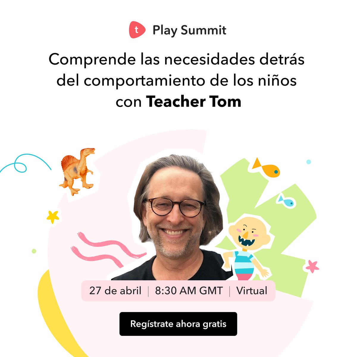 toddle_edu's tweet photo. π Ready to rethink how you chat with your little thinkers?
Join Teacher Tom now for 'Speaking with children so they can think' at the #PlaySummit. Don't miss out on enhancing how you communicate with children! @TheTeacherTom
#EYPlayparty #communication #earlychildhood #ThePlaySummit