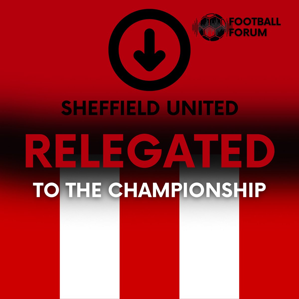 FULL TIME ⛔️

⚫️⚪️ Newcastle United 5️⃣
🟡🟡 Sheffield United 1️⃣

⚔️ Full time on the Blades’ stay in the Premier League, as they are relegated to the Championship after one season in the top flight.

#SUFC | #FootballForum