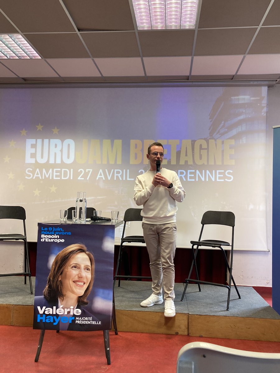 Euro JAM Bretagne . L’Europe on la chérie : le développement de la Bretagne est intimement lié à l’🇪🇺. Les JAM et les composantes de la majo en ont témoigné aujourd’hui à #Rennes . Un seul tour le 9 juin , votons @ValerieHayer @BesoindEurope