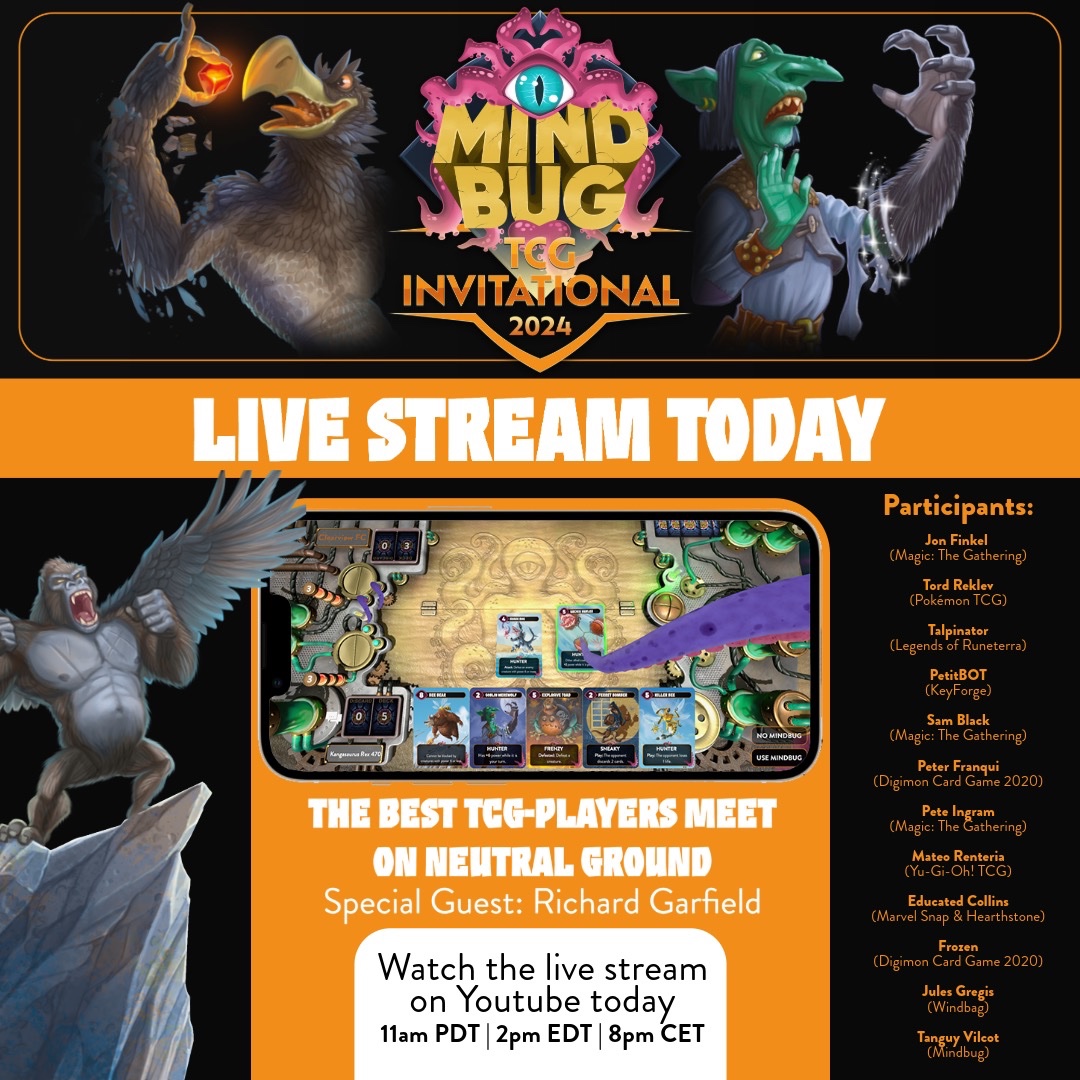 Jon Finkel (@jonnymagic00) on Twitter photo Streaming in 2 hours with <a href="/Mindbug_Me/">Mindbug</a>! I can tell it's a deep game because of how bad I am at it! My money is on <a href="/SamuelHBlack/">Sam Black</a> 
🔗 youtube.com/watch?v=Xkb7Vc… Streaming in 2 hours with <a href="/Mindbug_Me/">Mindbug</a>! I can tell it's a deep game because of how bad I am at it! My money is on <a href="/SamuelHBlack/">Sam Black</a> 
🔗 youtube.com/watch?v=Xkb7Vc…