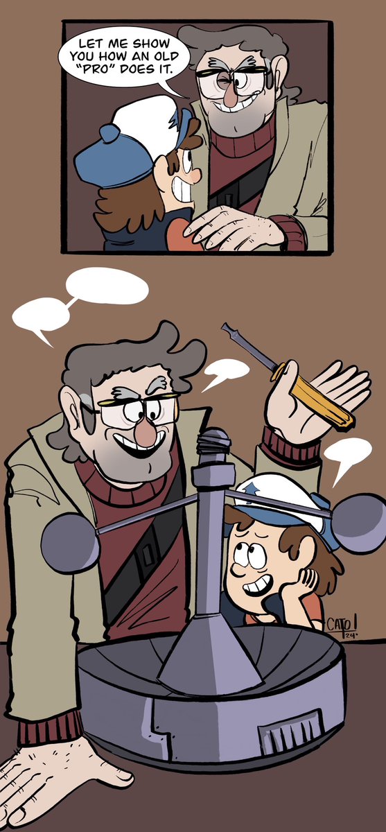 Since Mabel and Stan got their own comic, Dipper and Ford deserved one too #GravityFalls