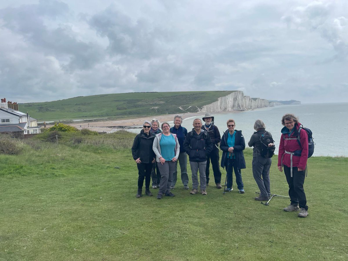 ecoSJP's tweet photo. Great day on the South Downs - Seven Sisters, Cuckmere Haven, Alfriston (England’s prettiest village - allegedly), Litlington  #veganbowl #croquettes #ploughandharrow and fake chalk horse. Thanks @nick 🙏 @StJPiccadilly @bryant @ros_fane @JenniferVeall @bryantwenty7 https://t.co/Y6H3uNtlFC