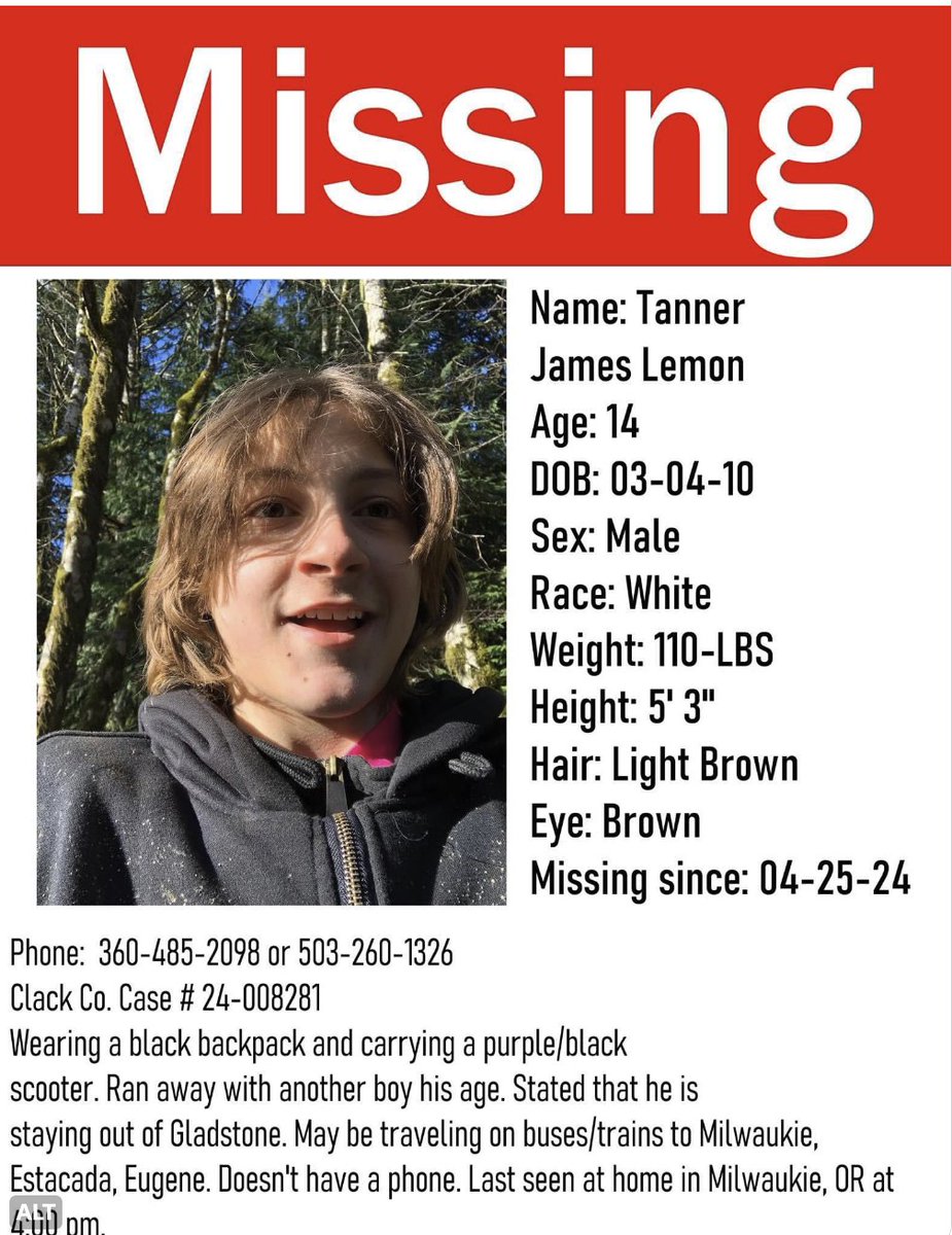 Please share!
Tanner is missing!
#MissingChild
#MissingPerson