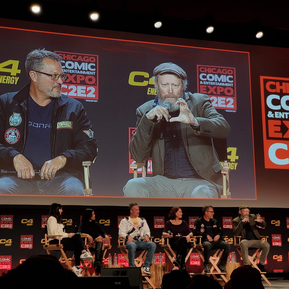 UnknownRegPod's tweet photo. @UnknownRegPod is at REBELS 10th anniversary panel @c2e2 ! #C2E2 #C2E22024 #starwars https://t.co/EqId1Ez25L