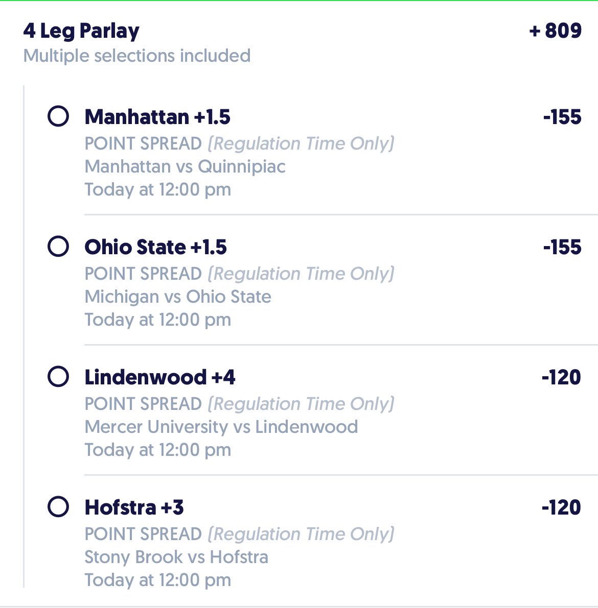 Early slate picks, first one is my top plays, let’s get it! #Fliff #NCAALAX