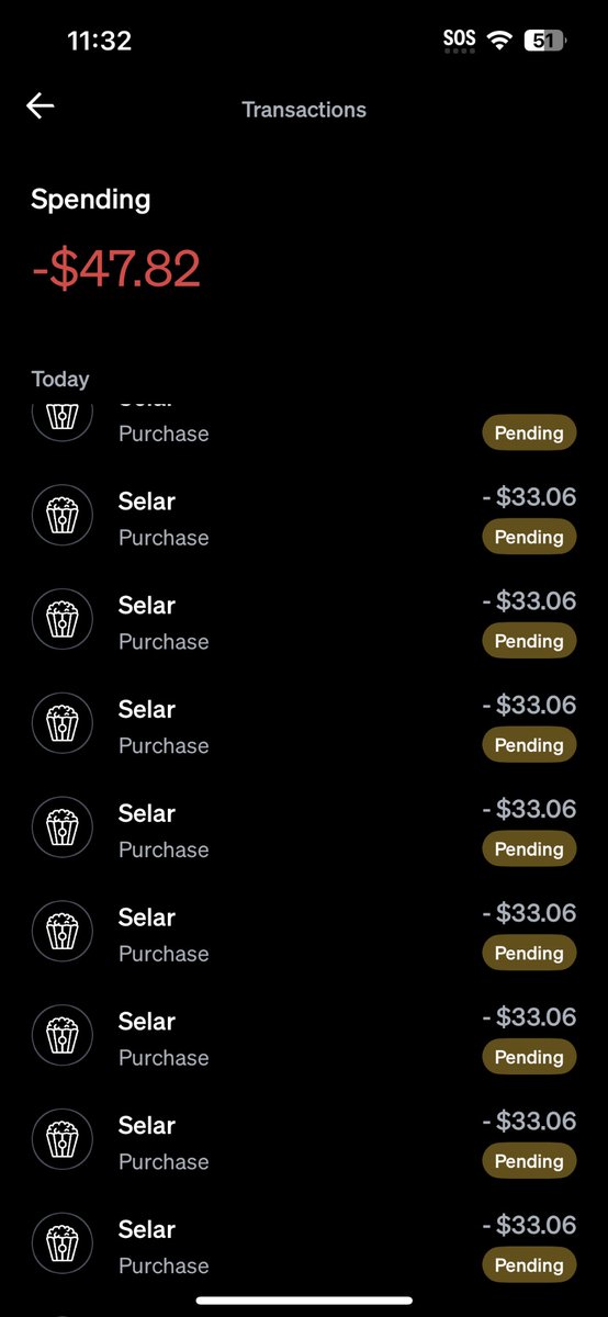 2Xgrated's tweet photo. @tryselar I just wanted to let y’all know that I’m not a selar fan or anything of that sort I woke up to this and I want it fixed asap. I don’t know this brand or merchant I had to block this brand from my virtual debit card. Please return my money https://t.co/cas5cOObss