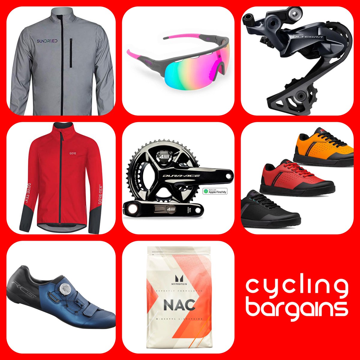 #CyclingBargains - Saturdays PriceDrops available
.
👉 bit.ly/pricedrops1
👉 bit.ly/cyclingdiscoun…
.
#roadcycling #cycling #cyclinglife #roadbike #cyclist #instacycling #ciclismo #bikelife #bicycle #strava #mtb #bikeporn #lovecycling #instabike #rideyourbike #cyclinglove