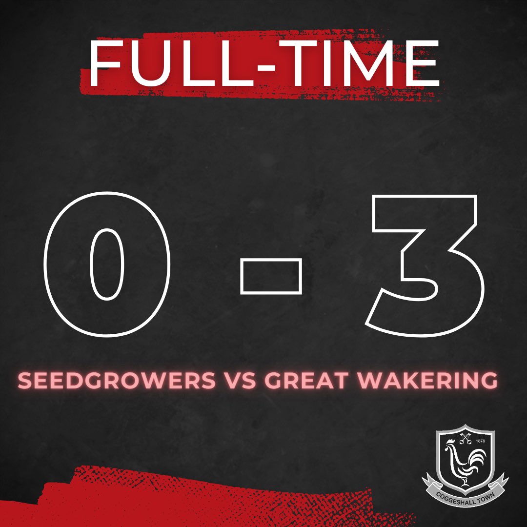 FULL-TIME #SeedGrowers 0 - 3 @GWRovers @EssexSenior