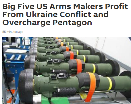 'January 2022, top US arms contractors lauded a deteriorating state of global peace and security as a business opportunity for their investors and employees.  In particular, Raytheon CEO Greg Hayes stated that a potential military conflict in Ukraine and tensions in the Asia…