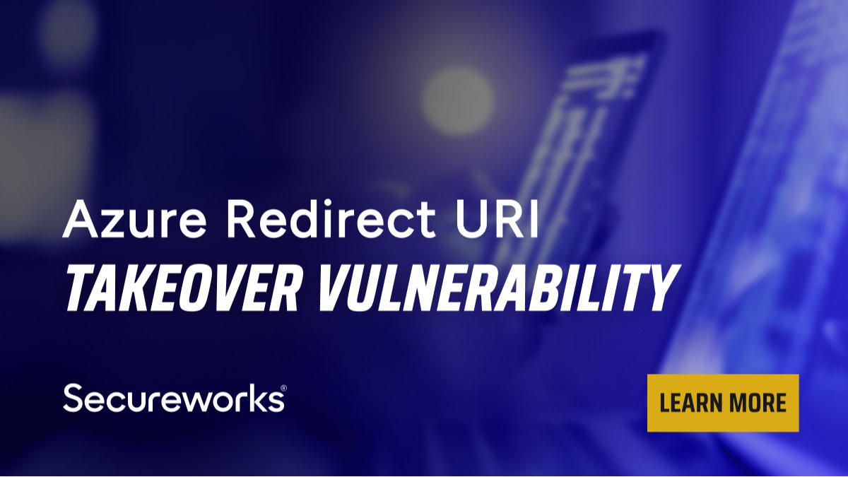 🚨 SECURITY ALERT: @Secureworks researchers found a critical vulnerability in Azure multi-tenant applications. The issue lies in the application's redirect URI, where a subdomain is registered to the app but NOT to an Azure resource.

See the advisory: bit.ly/3xf1obg