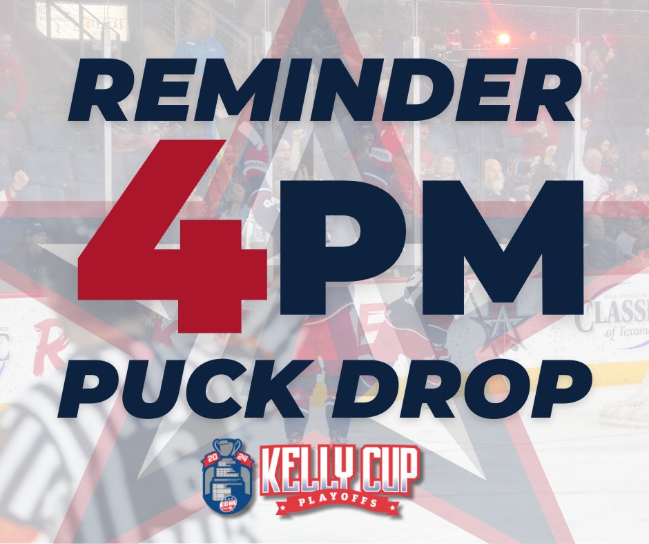 AllenAmericans's tweet photo. REMINDER

Tonight's Allen Americans game vs the Idaho Steelheads is a 4 PM puck drop!

See you at the CUTX Event Center and GO RED!

#RedFiveStandingBy #RedKingdom #LiveInTheRed #ECHL https://t.co/PiijLBn1Ez