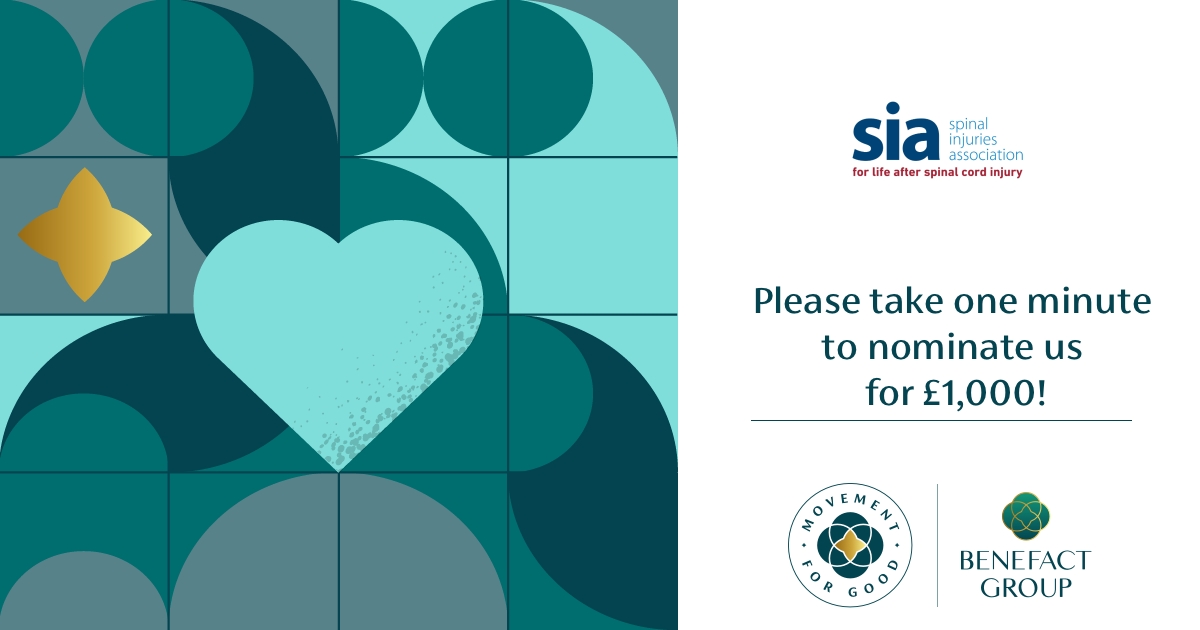 We need your help! Please nominate SIA for the chance to be in the draw to win £1,000 from @benefactgroup 💙 . Every nomination counts and increases our chances of being drawn to win. The form only takes one minute to complete. Thank you! 👇 movementforgood.com