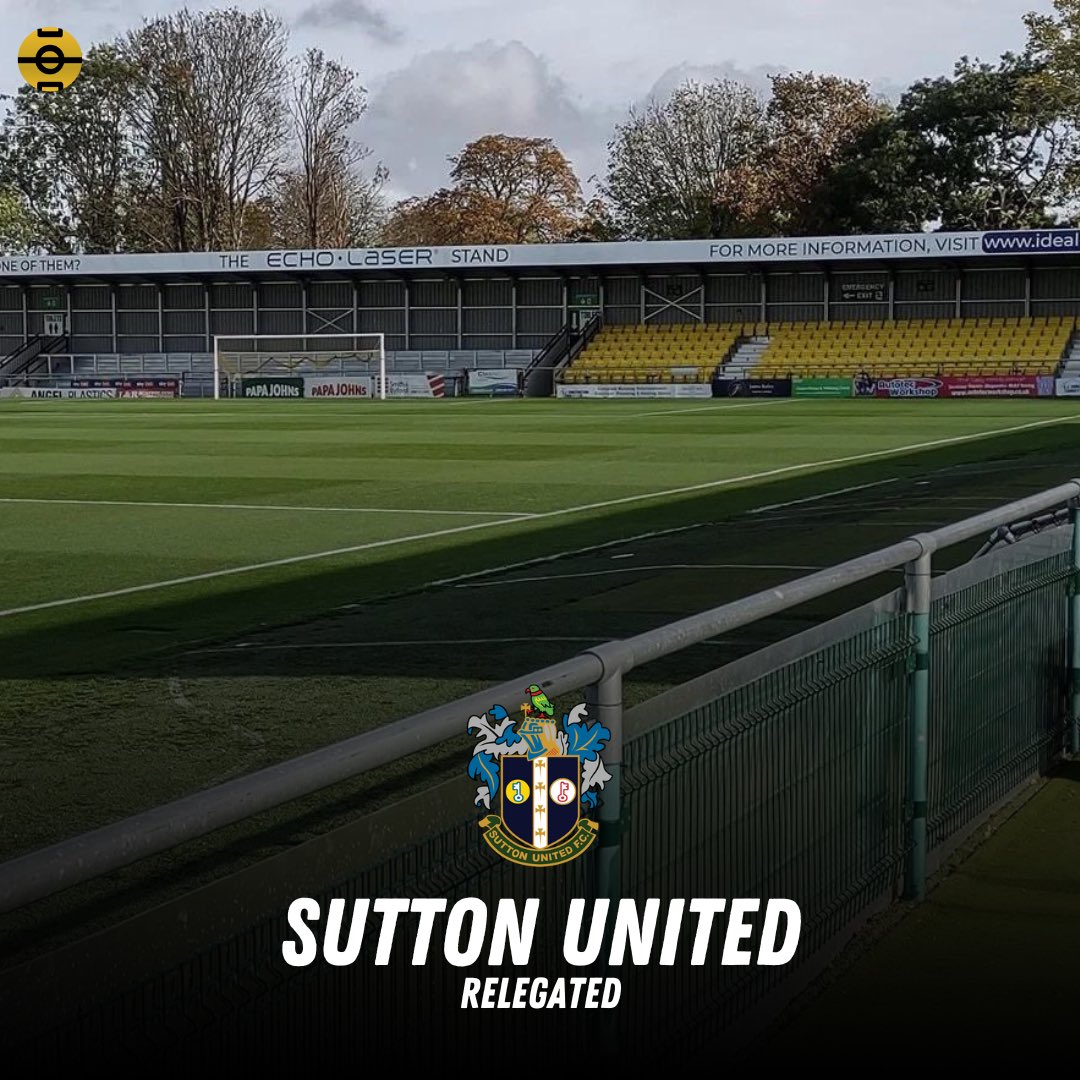 Sutton United are relegated back to the National League 

#nonleaguefootball #nonleague #leaguetwo #relegation
