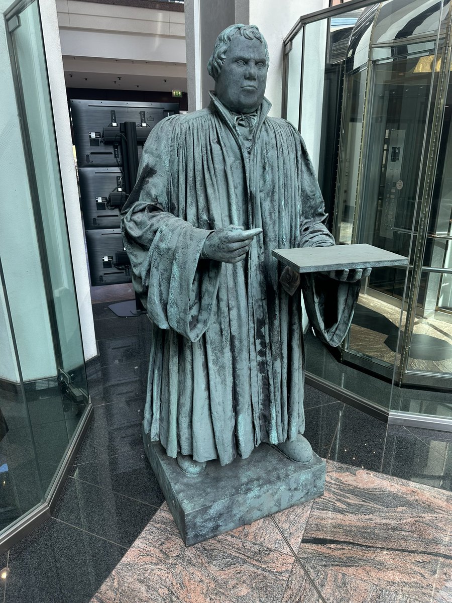 Good to see Martin Luther carrying his laptop. It’s lways sensible to have one to hand …