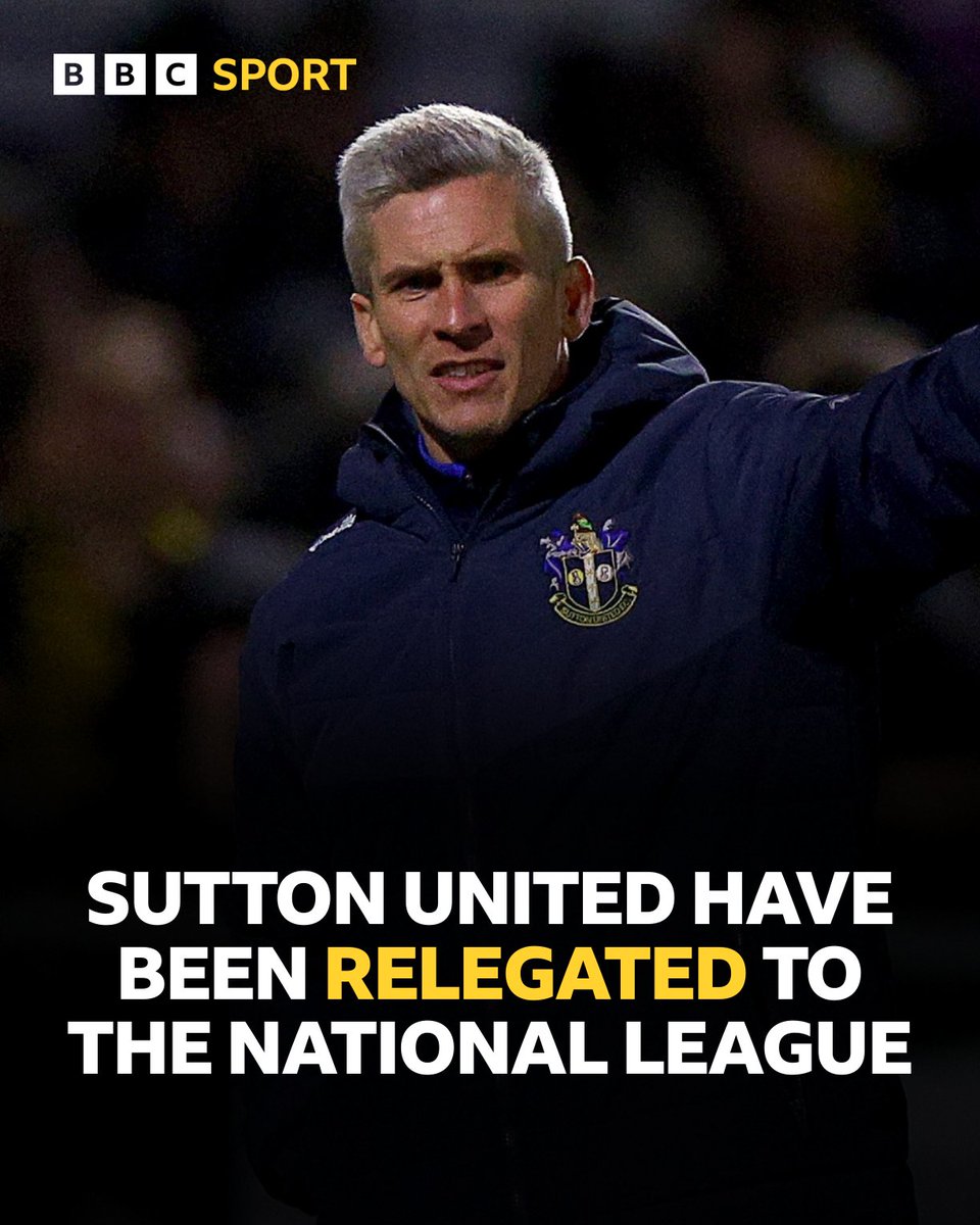 Sutton United's three-year stay in the EFL comes to an end.

#BBCFootball