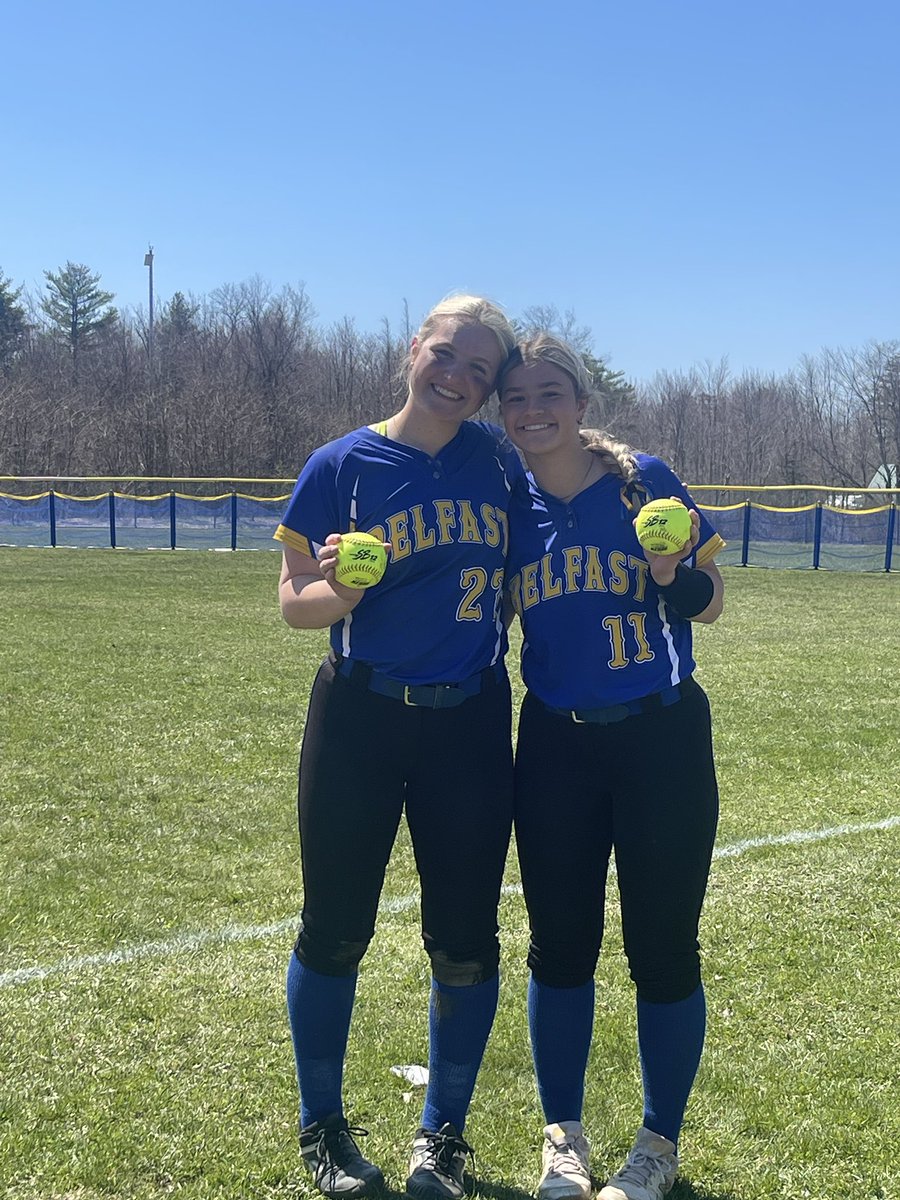 Congratulations to Emma Tripp and Laura Carpenter for christening our new fence with two homers! Great job ladies!