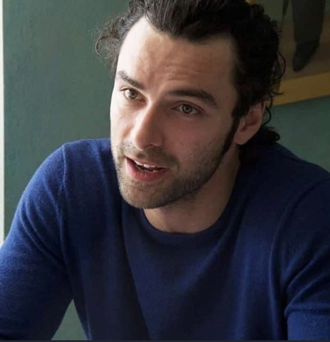 #StubbleSaturday. Hope it’s a magical day for everyone. Happy weekend. #AidanTurner #AidanCrew (Photo credit to owner)🩵