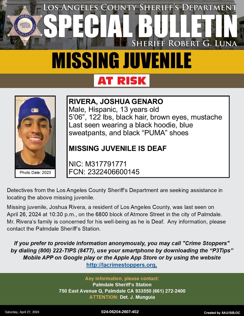 LA County Sheriffs tweet media