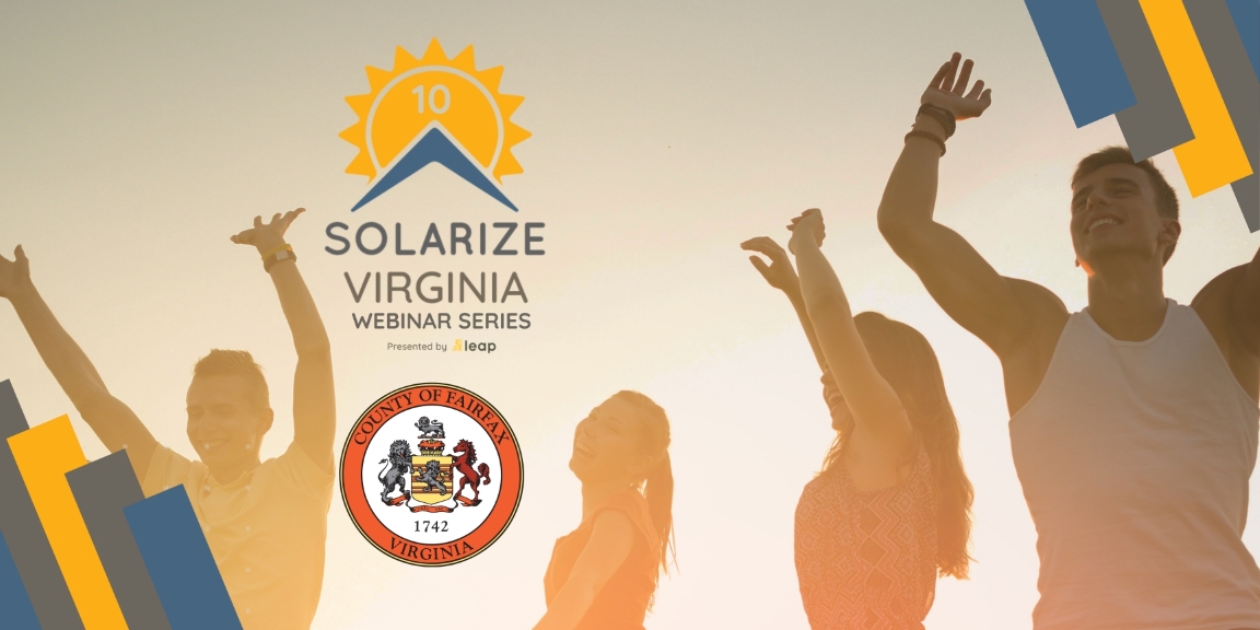 Want to learn about how Solarize Virginia can change your life for the better? On May 7, join Solarize Virginia for an informative webinar exclusive to members of the Fairfax community!

Register now: bit.ly/3xsFmCh