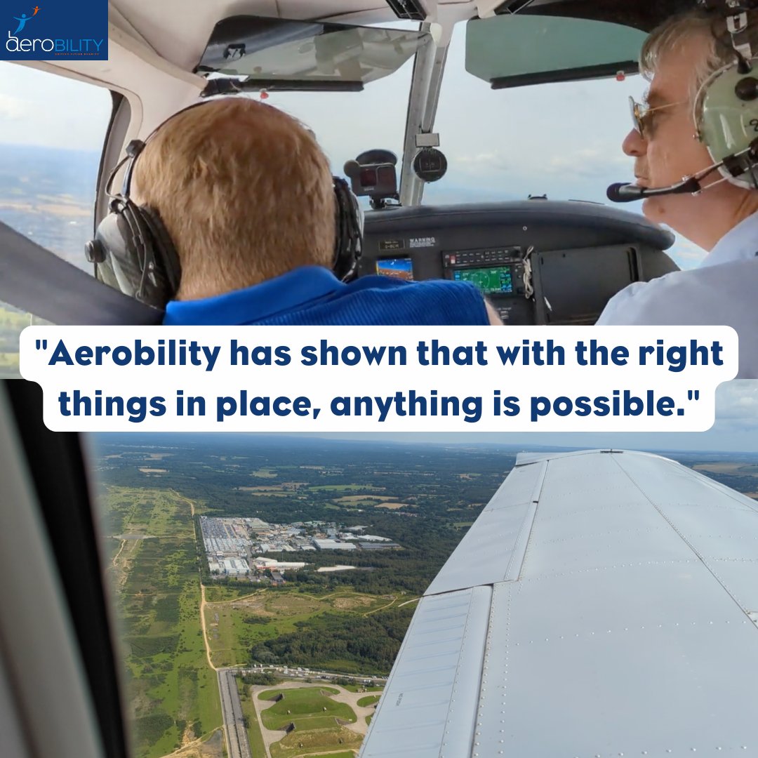 'Aerobility has shown that with the right things in place, anything is possible.' Thank you Max for your kind words. If you're living with a disability and would like to try something new, please get in touch on 0303 303 1230. ow.ly/xtBE50RmXpM