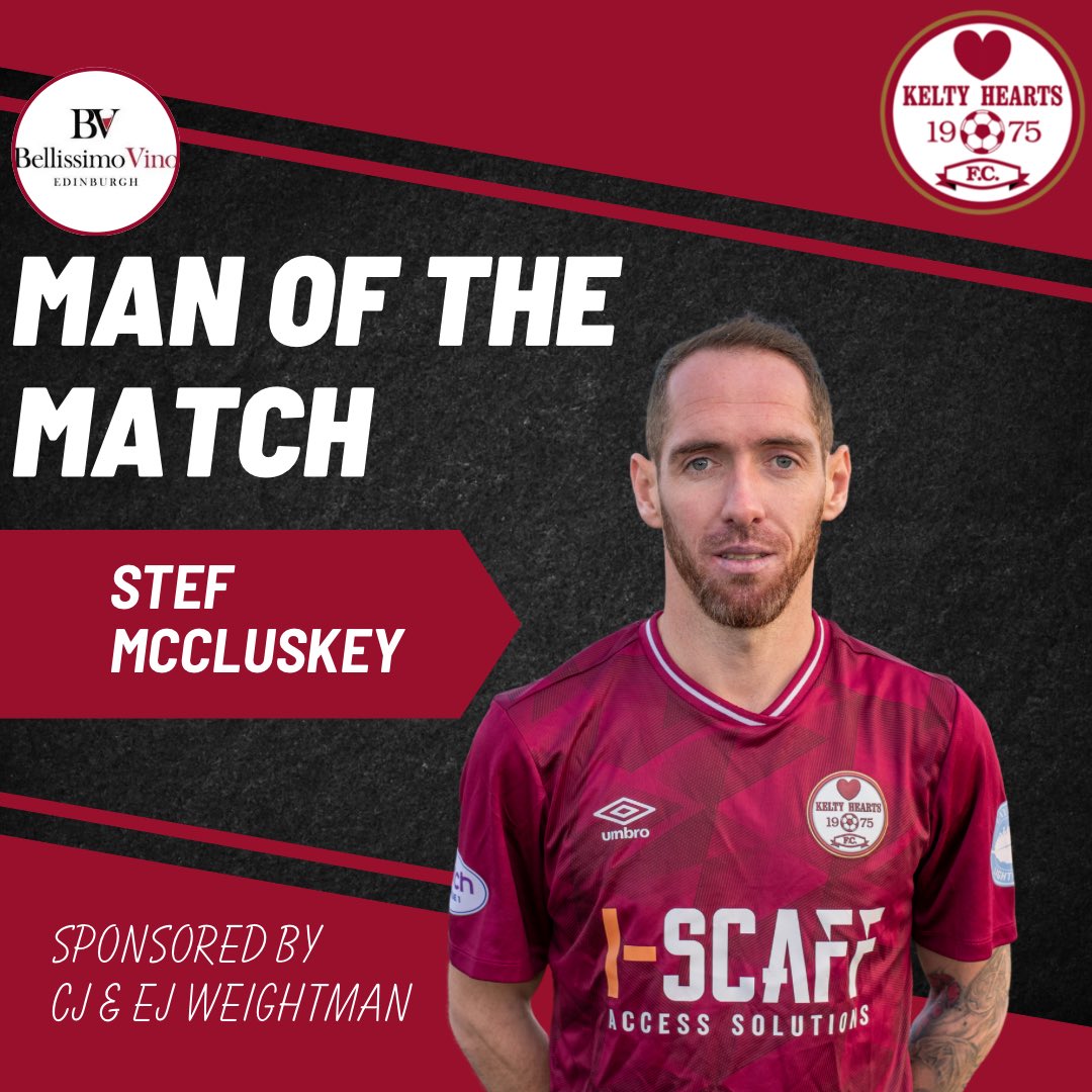 FT | The match finishes 0-2, The Maroon Machine had a lot of chances but to no avail.

Today’s <a href="/Bellissimo_Vino/">Bellissimo_Vino_Edinburgh</a> MOTM is Stef McCluskey, after a fantastic performance on the right.

0-2 | #KELMON