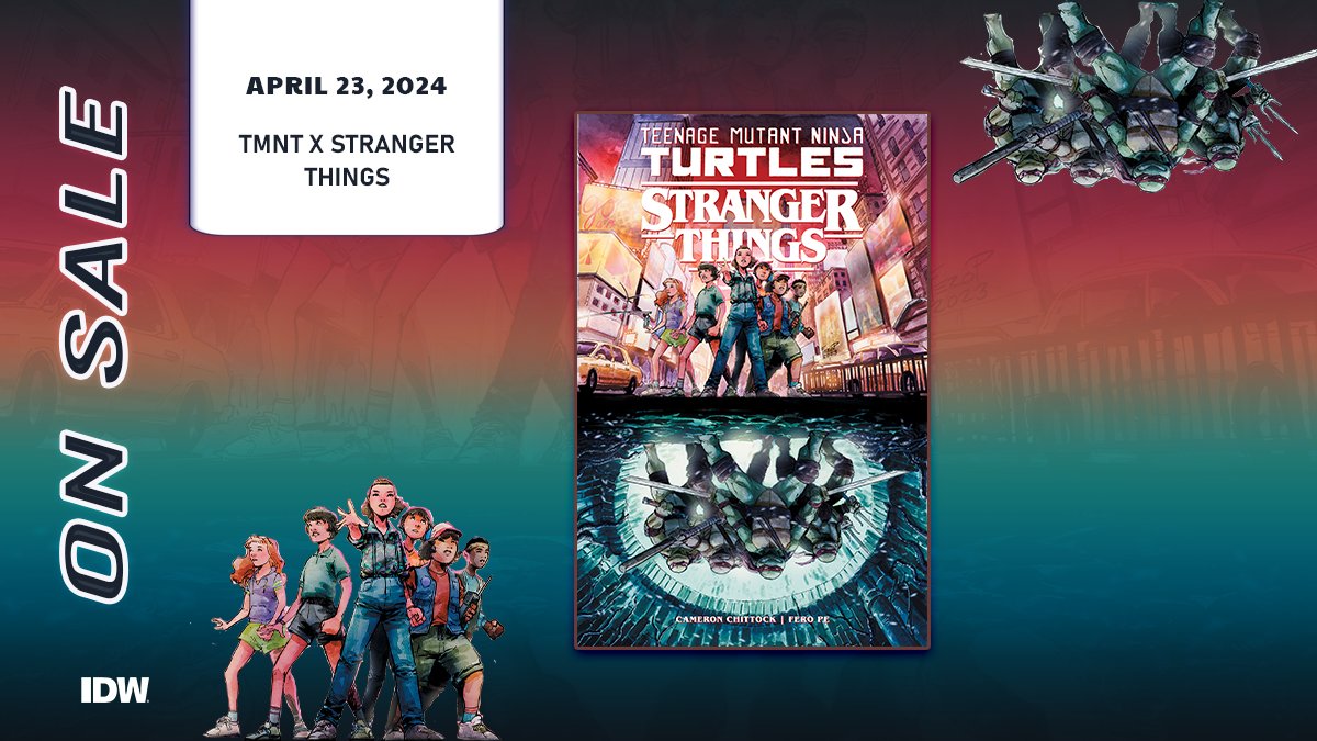 A nonthreatening, fun-filled trip to New York City turns into a supernatural horror with martial arts. All for a butt-kicking, fan-pleasing crossover. Make sure to head to your LCS: comicshoplocator.com #TMNT #StrangerThings #ComicCrossovers