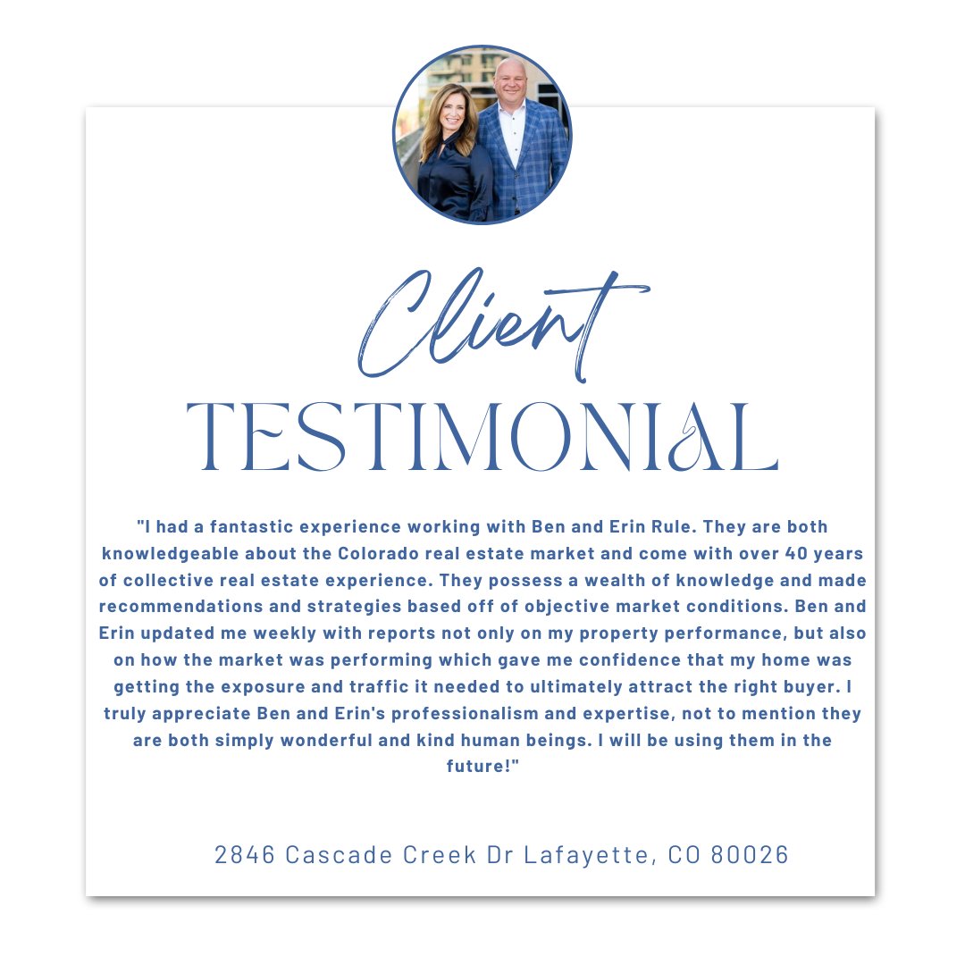 Constantly striving to make our client's home buying & selling experiences seamless and stress-free. We're dedicated to providing top-notch service & helping our clients achieve their real estate goals! 🏡 ✨ • • #Testimonial #RuleProperties