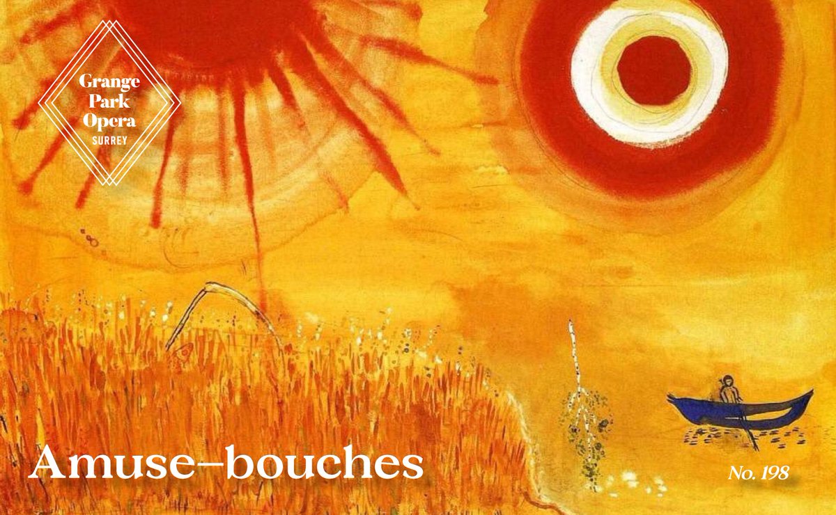 This week in Amuse-bouches... hear Bryn Terfel and Ailish Tynan in rehearsal, and learn about Marc Chagall's vision of Aleko, inspired by Mexico. See this week's Amuse-bouches: ow.ly/Jj4250RphvH