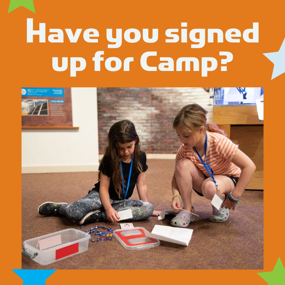 Summer Camps are selling out! Get ready for summer now by signing up for STEM camp at the Lab! ☀️ childsci.org/camps